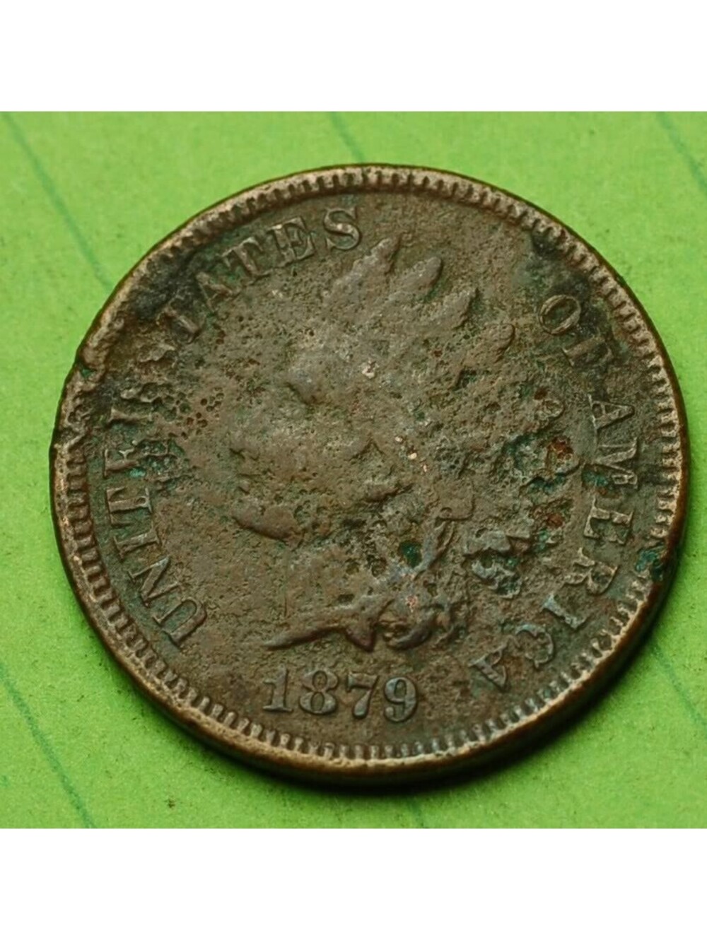W660 1879 Indian Head Cent Penny 1c - Check Out Our Store old coin money collect
